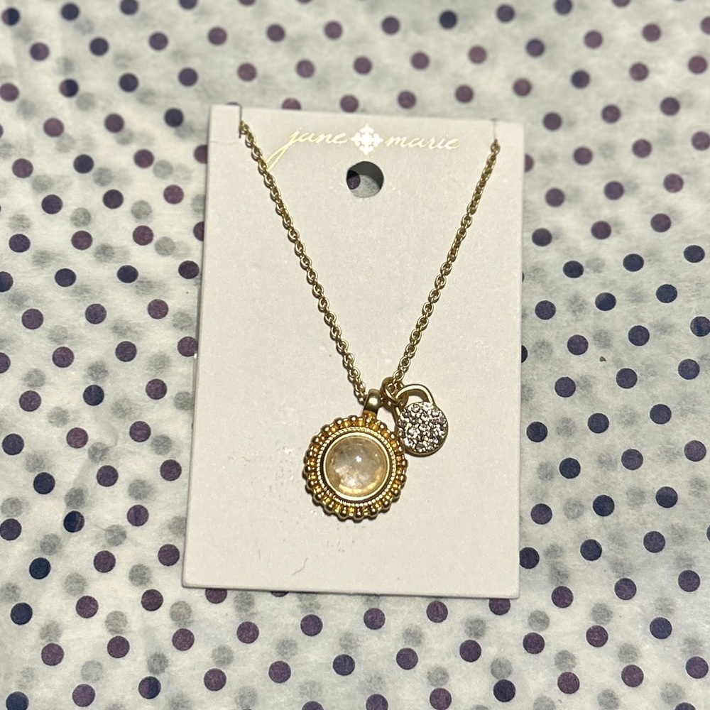 Jane Marie Gold and Silver Pendant Necklace